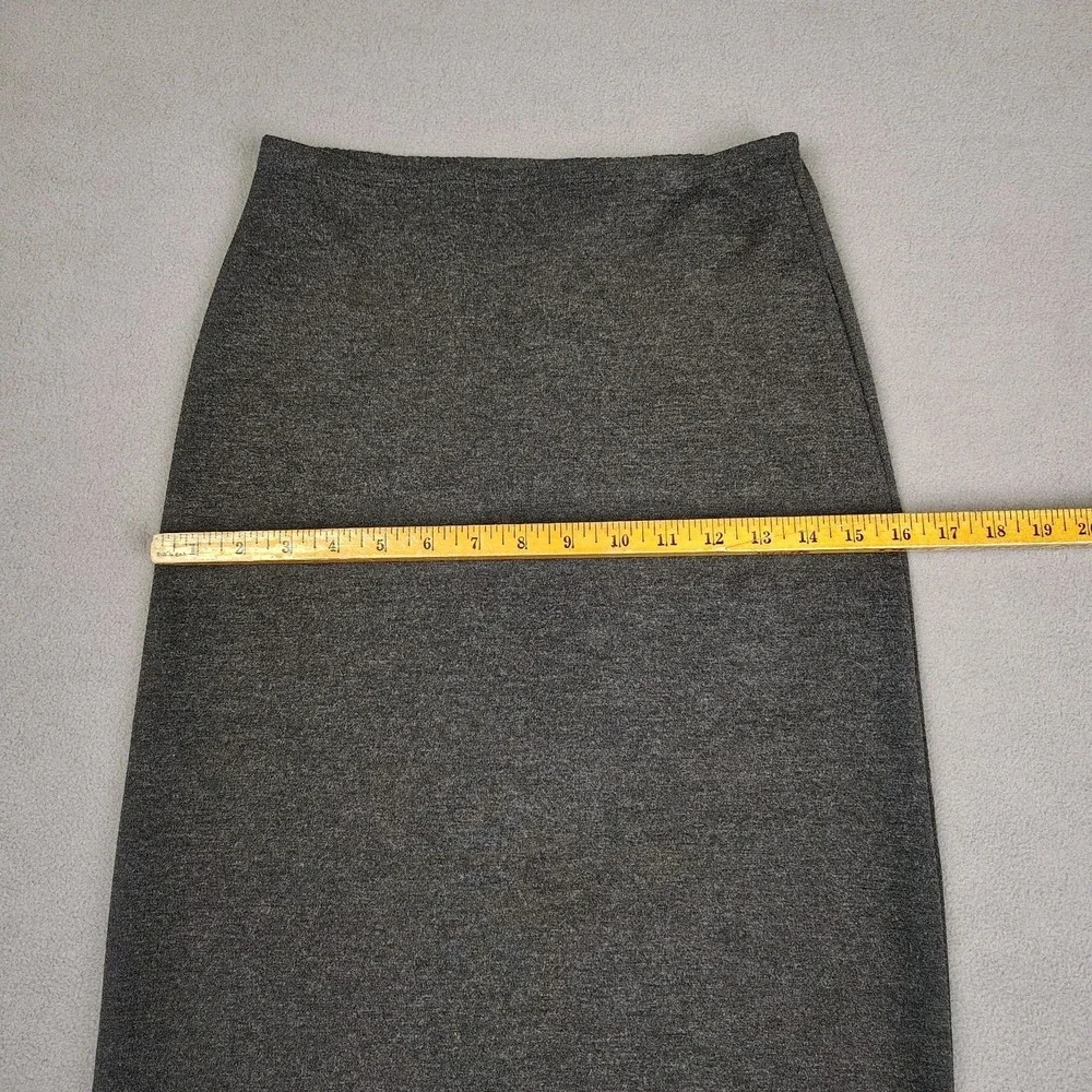 Vintage Y2K GAP Maxi Skirt Large Gray Floral Embroidered Soft Girl Dated 2000 EC